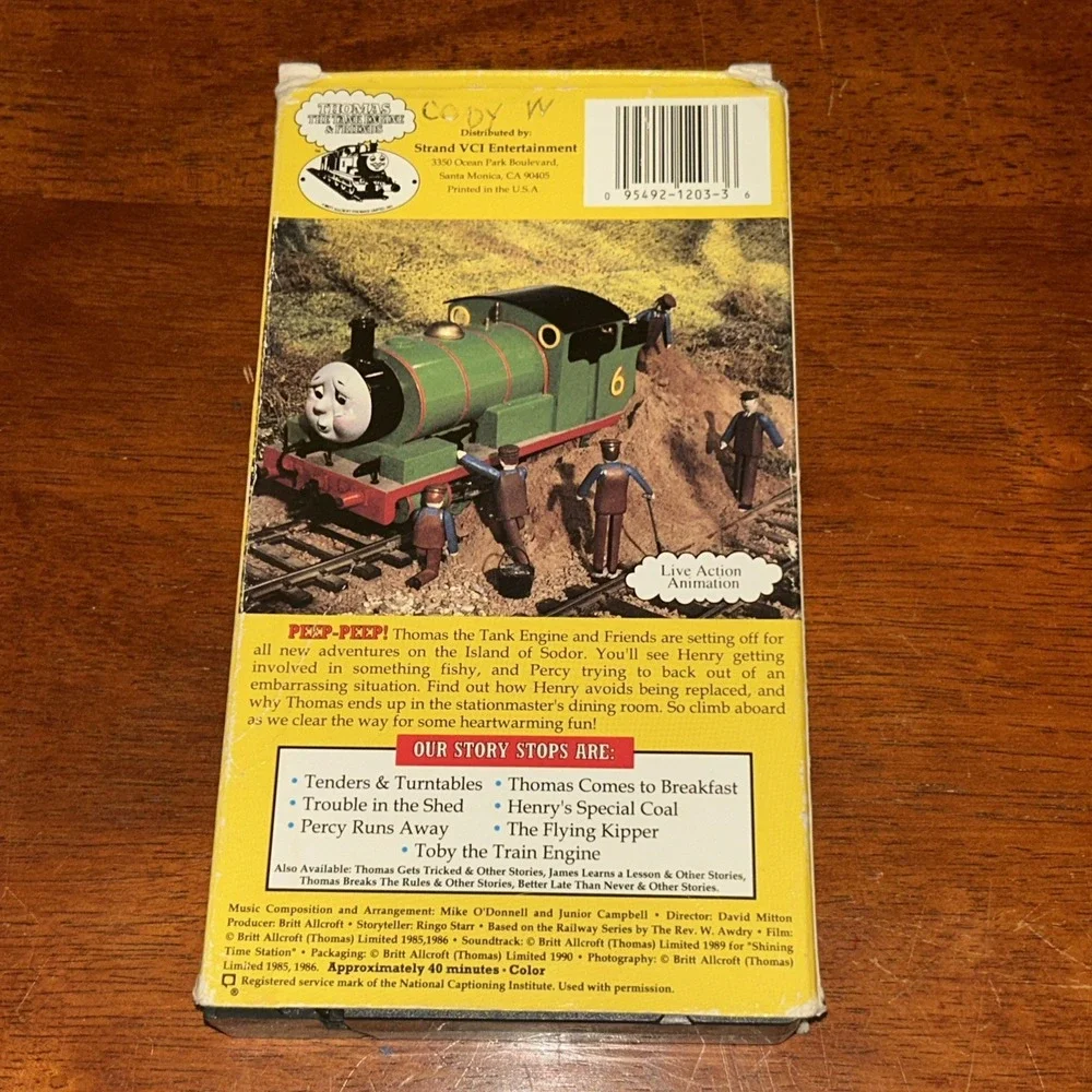 Thomas the Tank Engine: Tenders & Turntable (VHS, 1990) Trains Ringo Starr - Picture 2 of 3